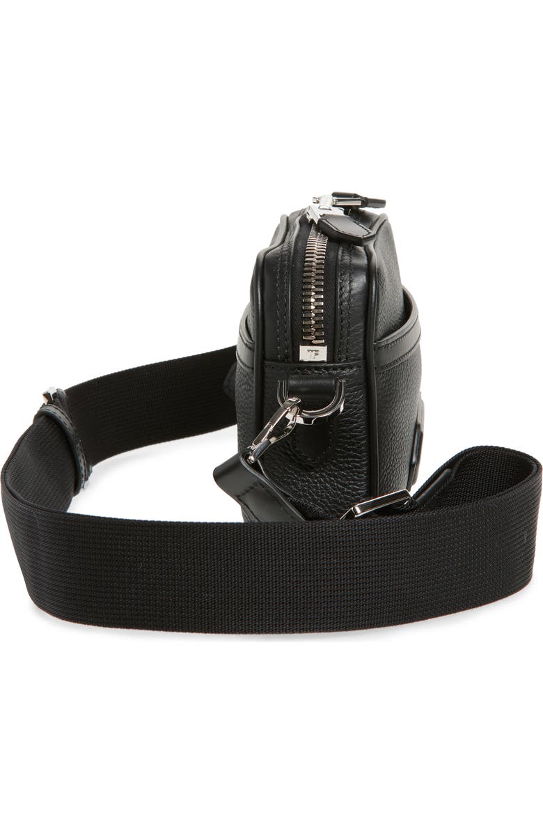 TOM FORD Mini Calfskin Leather Crossbody Bag, Alternate, color, 1N001 Black