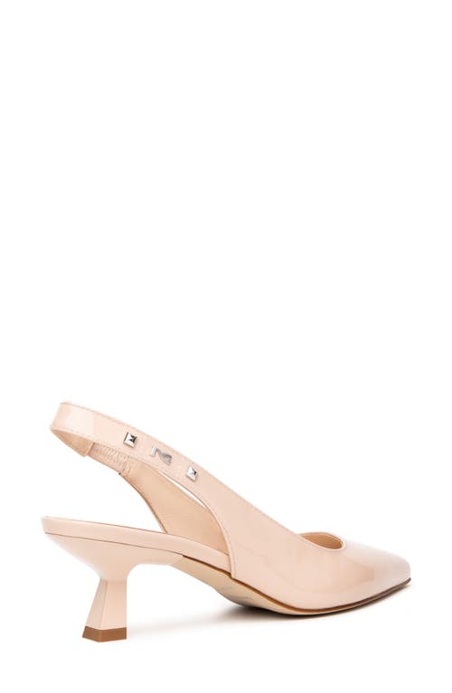 Nerogiardini Pointed Toe Slingback Pump In Natural