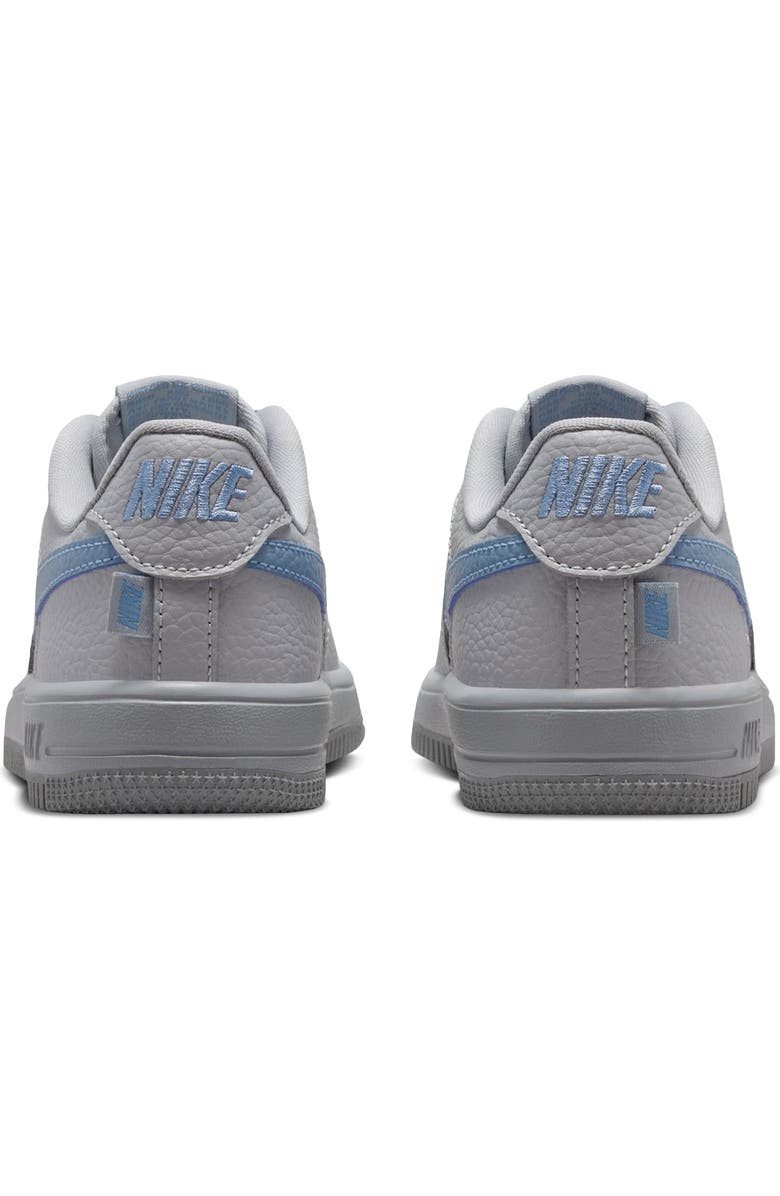 Nike Kids' Force 1 Low Basketball Sneaker, Alternate, color, Wolf Grey/ Work Blue