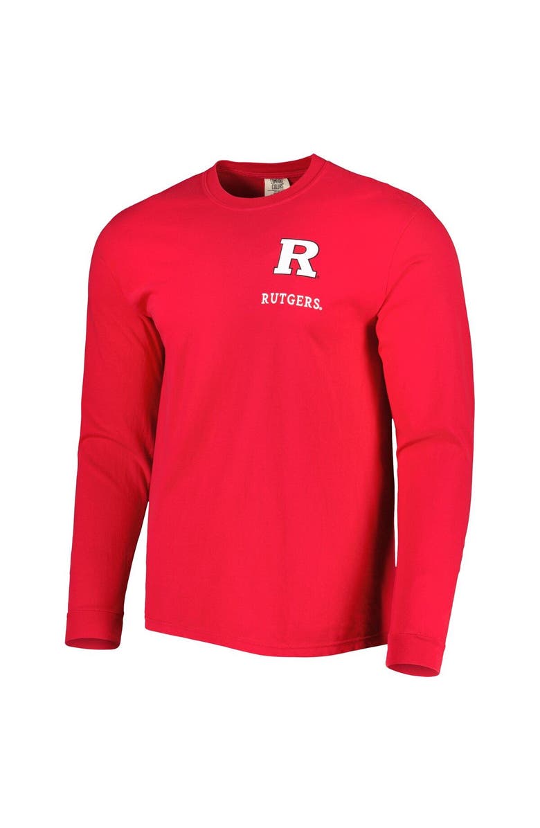 IMAGE ONE Men's Scarlet Rutgers Scarlet Knights Circle Campus Scene Long Sleeve T-Shirt, Alternate, color, 