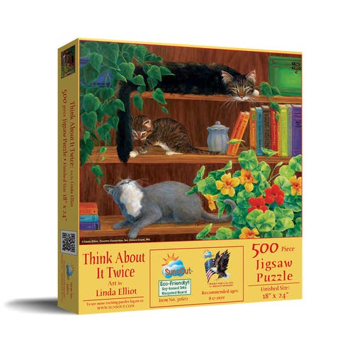 Think About it Twice 500 piece Jigsaw Puzzle for Adults