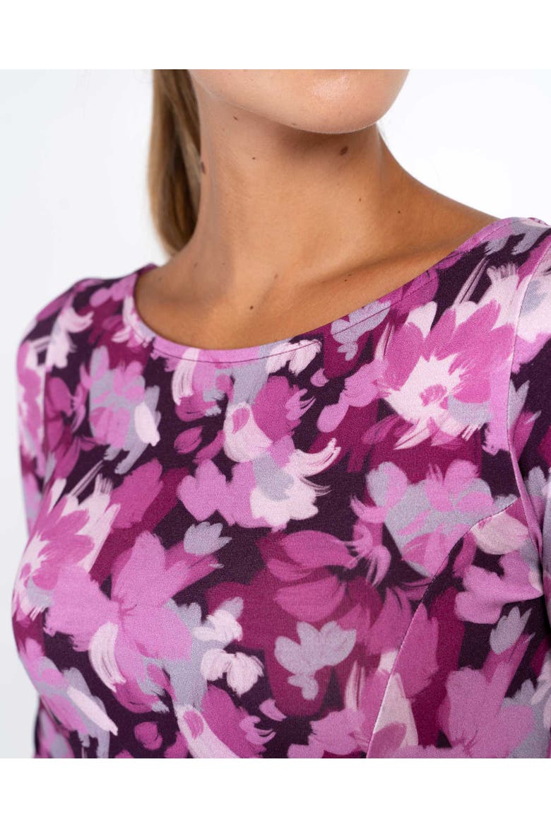 Brushed Floral Dress, Alternate, color, Amethyst Floral