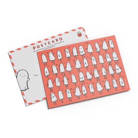 Halloween Postcard 20-Pack "Ghost Rhythm"