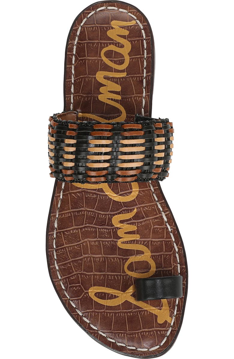 Sam Edelman Gemini Toe Loop Sandal, Alternate, color, Black Multi