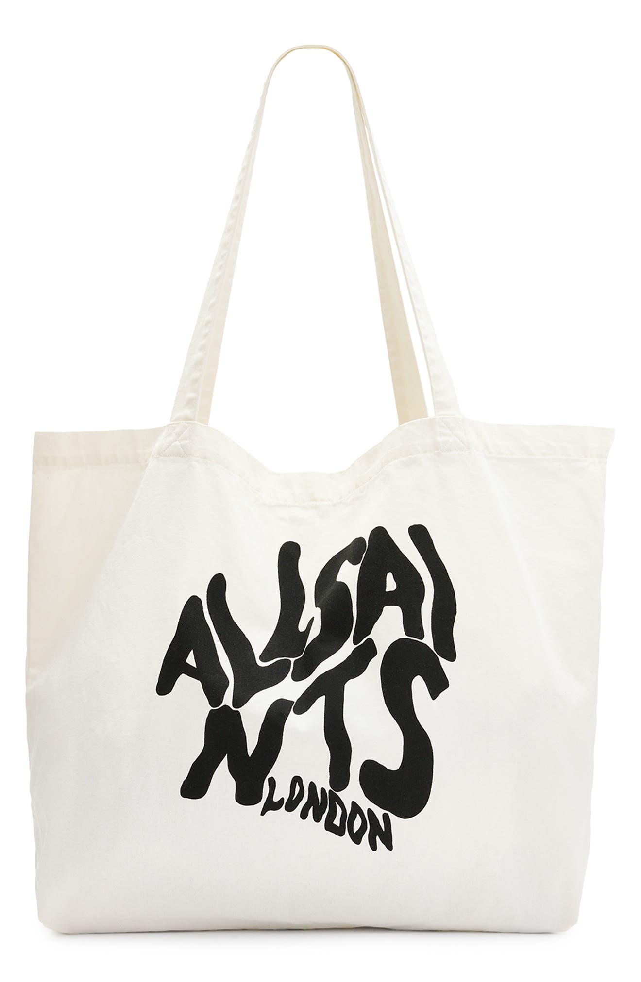 Orlando Logo Canvas Tote, Main, color, CHALK/ BLACK