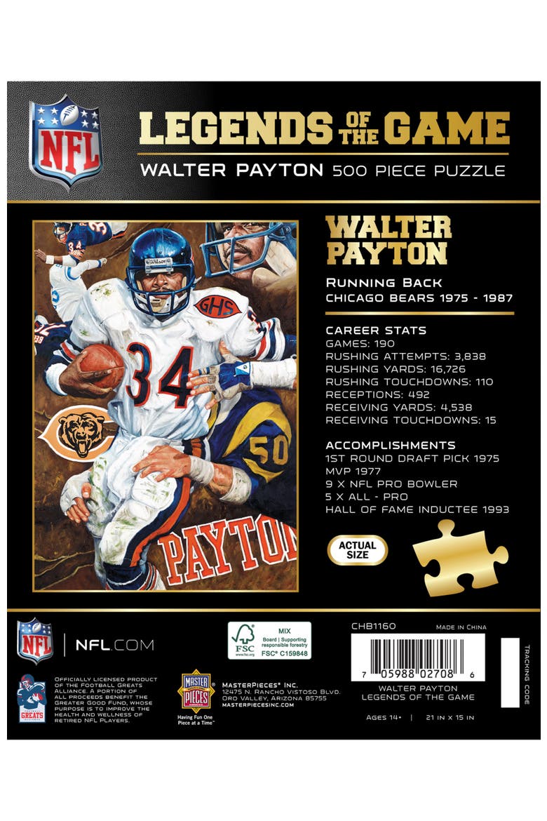 Walter Payton 500 Piece Jigsaw Puzzle, Alternate, color, Multicolor