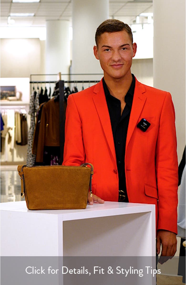 The Sun Medallion Suede Shoulder Bag, sales video thumbnail