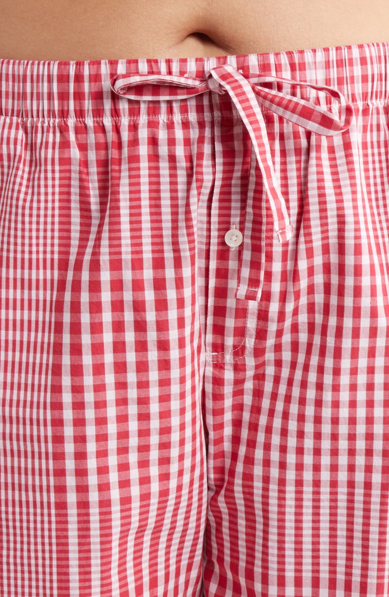 Nordstrom Classic Cotton Pajamas, Alternate, color, Red- Pink Gradient Plaid