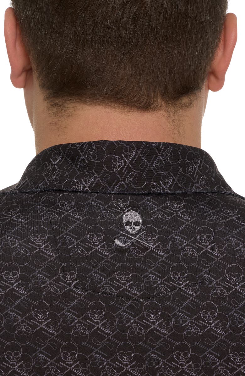Robert Graham Iron Skull Golf Polo, Alternate, color, 