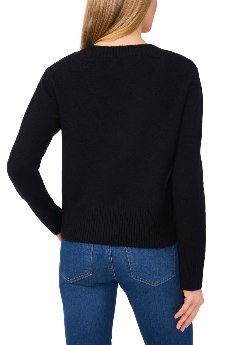 CeCe Bow Front Cardigan, Alternate, color,