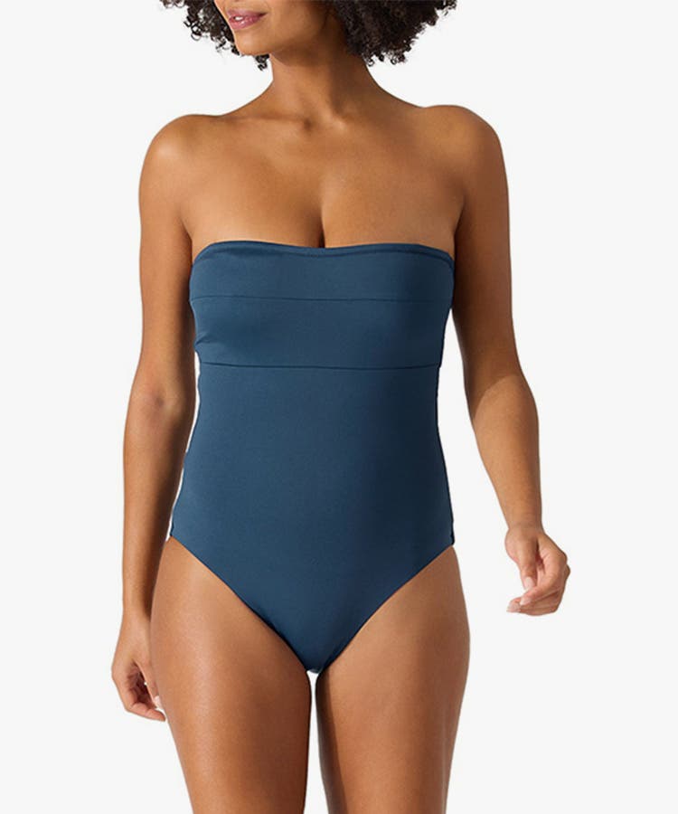 Wear this Asymmetric swimwear to make a statement poolside, with