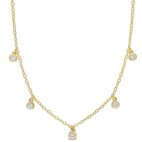 1/6 CTW Lab-Grown Diamond Station Necklace