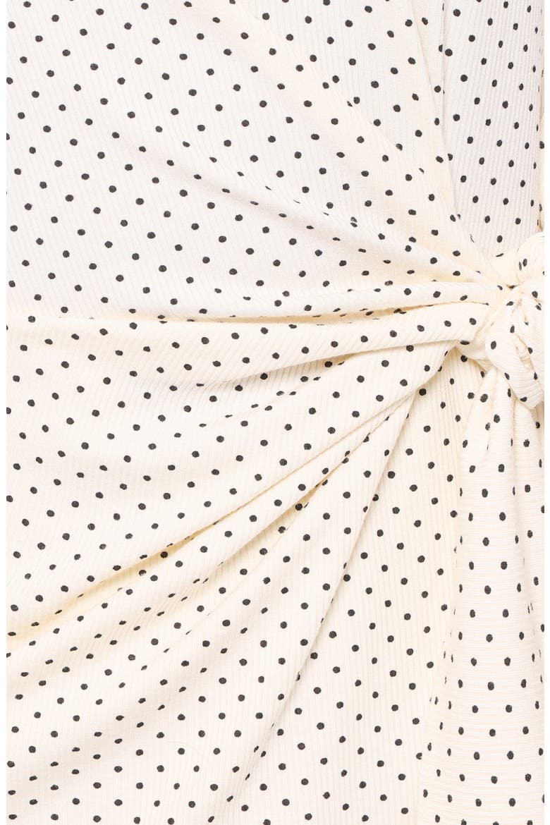 Sonia Short Sleeve Minidress, Alternate, color, WHITE POLKA DOT