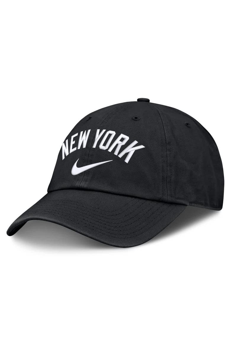 Men's Nike  Black New York Yankees Primetime Club Adjustable Hat, Main, color, Black