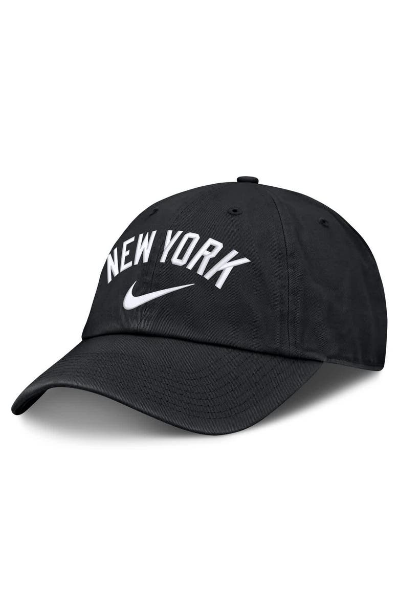 Nike Men's Nike  Black New York Yankees Primetime Club Adjustable Hat, Main, color, Black