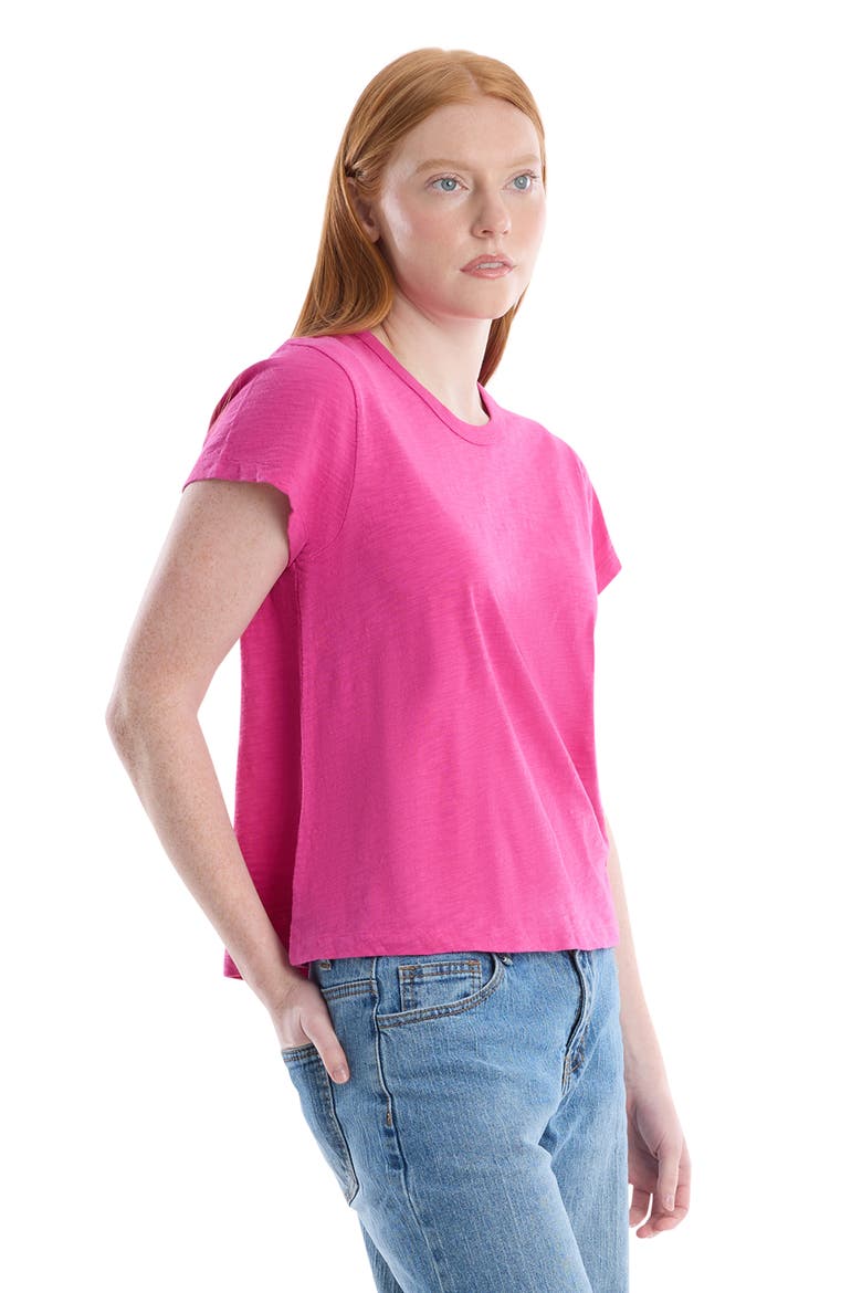 Baby Fit Shrunken Crew Short Sleeve Tee, Alternate, color, Rose Violet