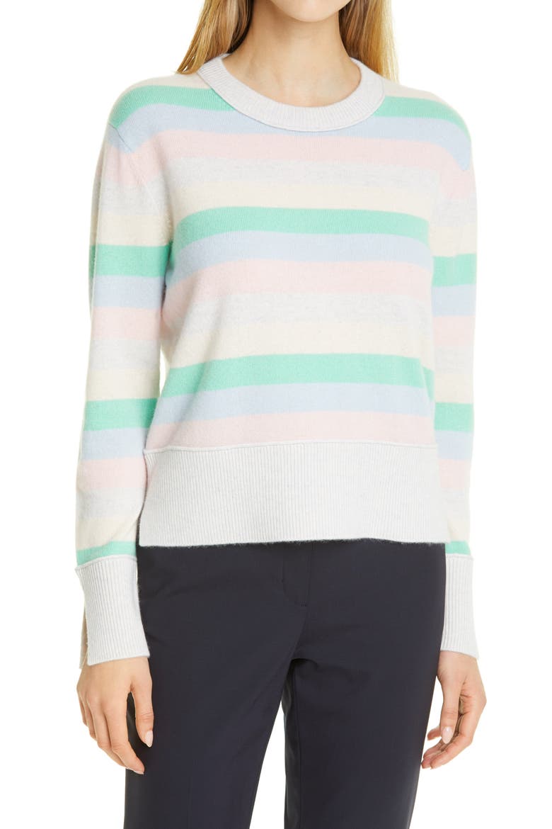 Stripe Cashmere Sweater, Main, color, STRIPE