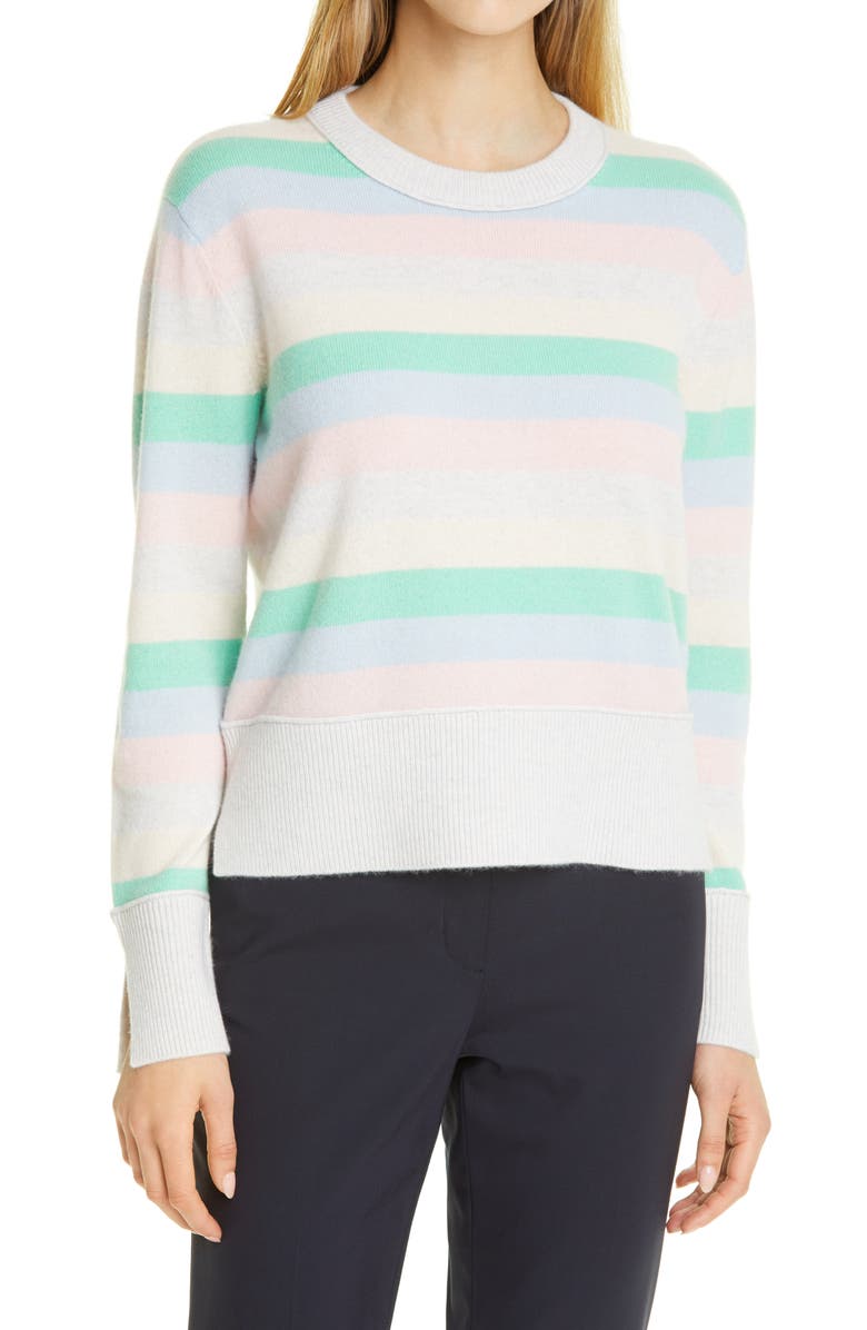 Club Monaco Stripe Cashmere Sweater, Main, color, 