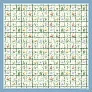 Lost Pattern x NYBG "Oasis Charms" Silk Square Scarf