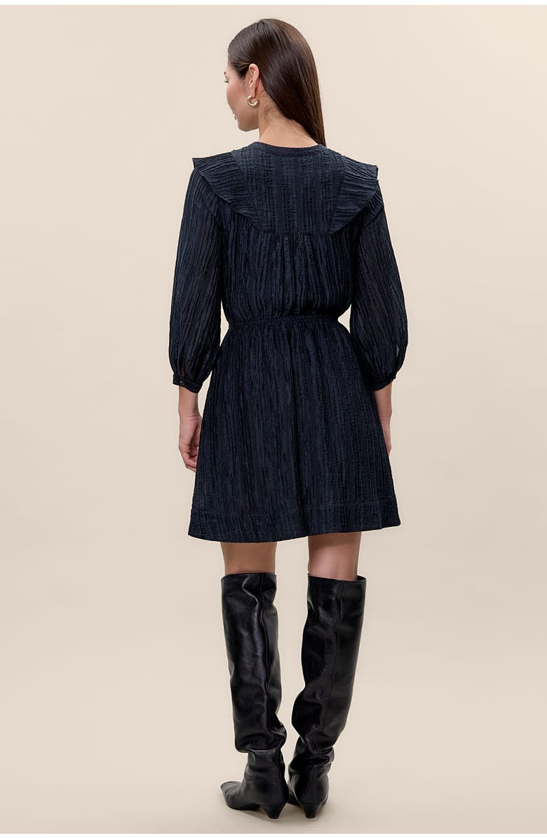 Rebecca Taylor Olivia Mini Dress, Alternate, color, Graphite