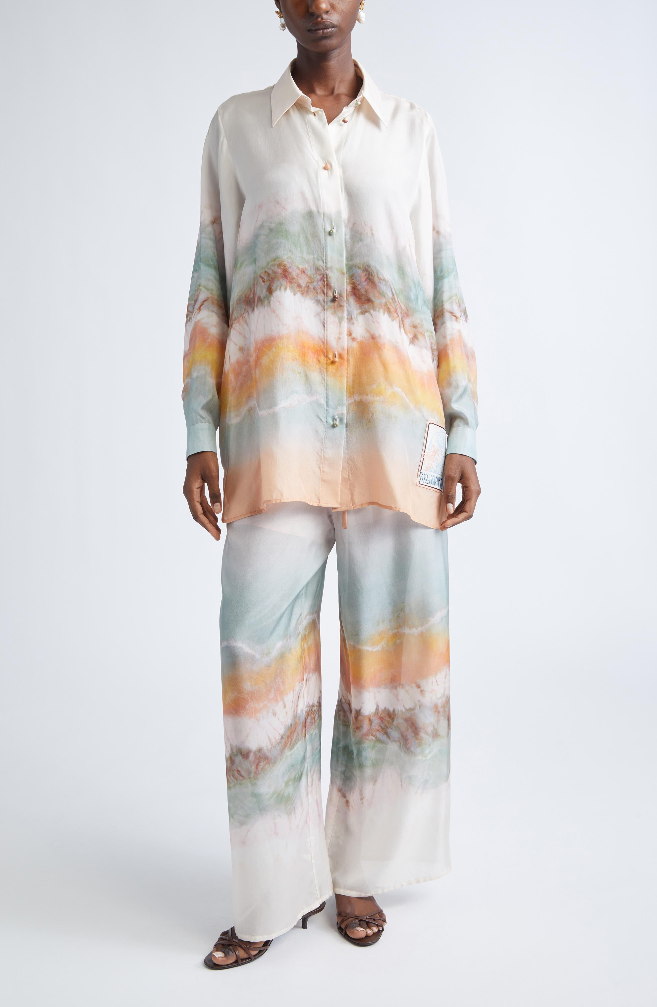 Daylight Relaxed Silk Pants - image 2
