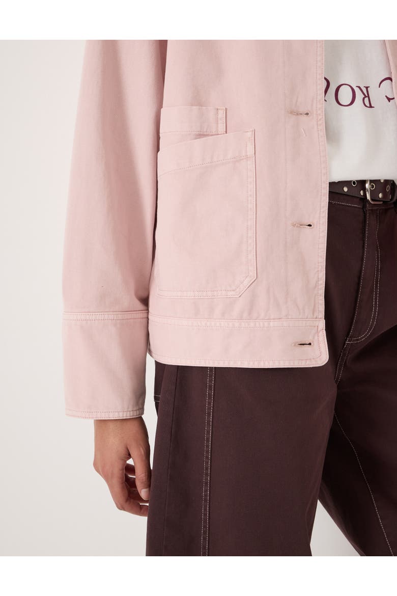 Avril Cotton Utility Barn Jacket, Alternate, color, Pale Pink