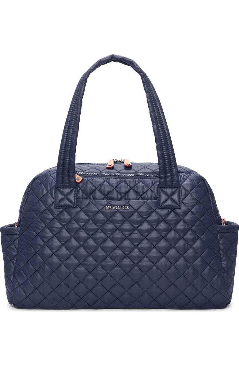 MZ Wallace Jimmy Deluxe II Quilted Nylon Duffle Bag, Main, color, Dawn