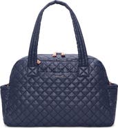 MZ Wallace Jimmy Deluxe Quilted Nylon Duffle Bag