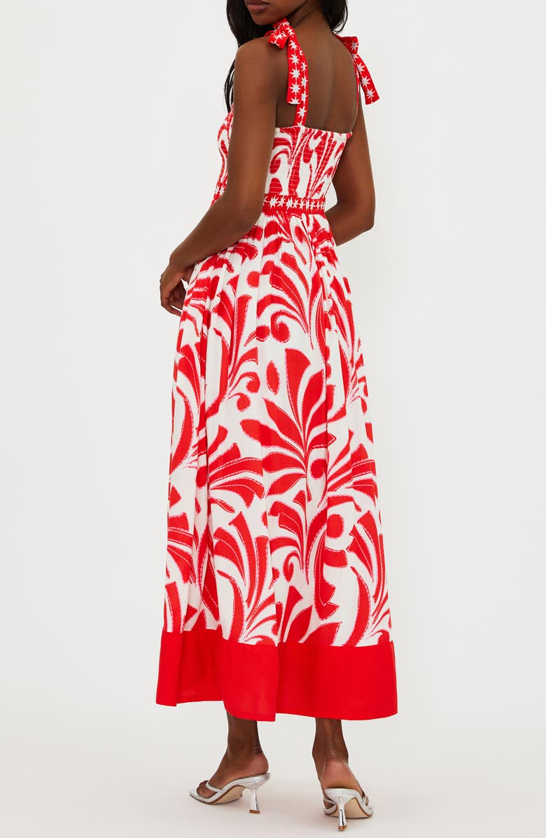 Beach Riot Cari Tie Strap Cover-Up Maxi Dress, Alternate, color, Sunshine Dunes