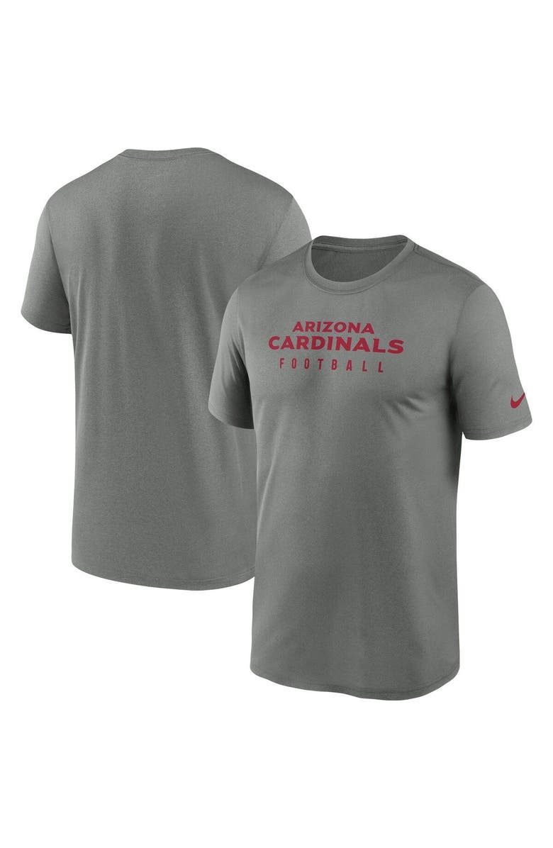 Nike Men's Nike Heather Gray Arizona Cardinals Sideline Legend Performance T-Shirt, Main, color, Heather Gray