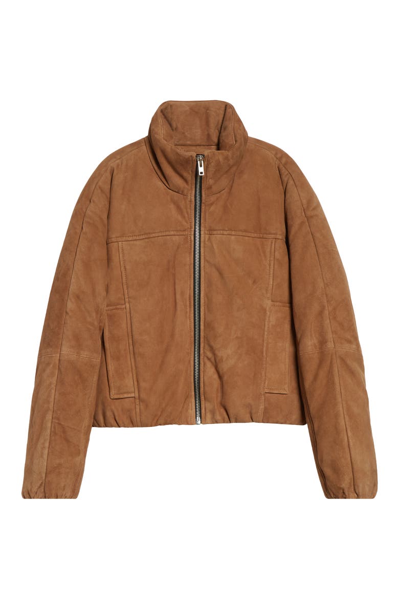 Alba Suede Jacket, Alternate, color, TAN