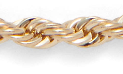 Lady Grey Rope Chain Necklace In Gold
