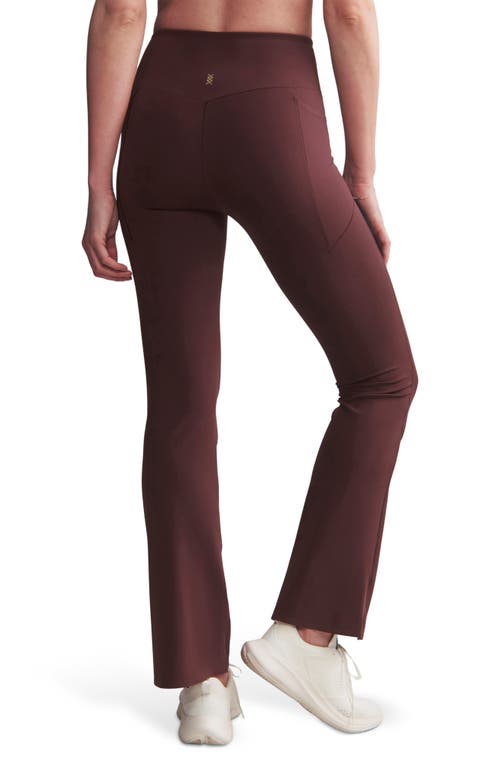 Rhone Revive Pocket Flare Leggings In Brown Berry