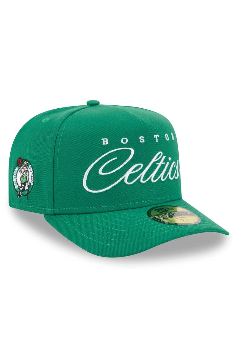 New Era Men's New Era Kelly Green Boston Celtics 2025 NBA Draft A-Frame 59FIFTY Fitted Hat, Alternate, color, Kelly Green
