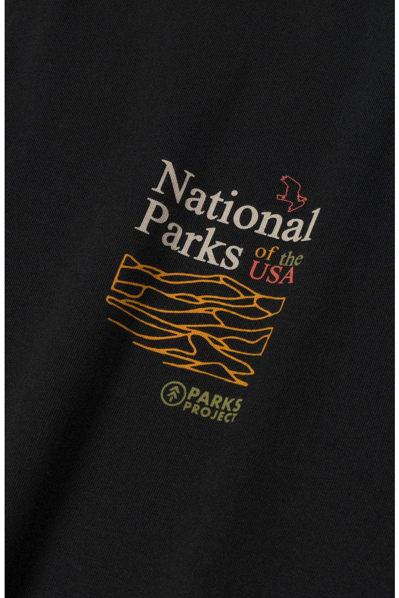 National Parks Outline Checklist Tee, Alternate, color, Vintage Black