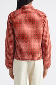 Moncler Lanset Check Print Knit Jacket