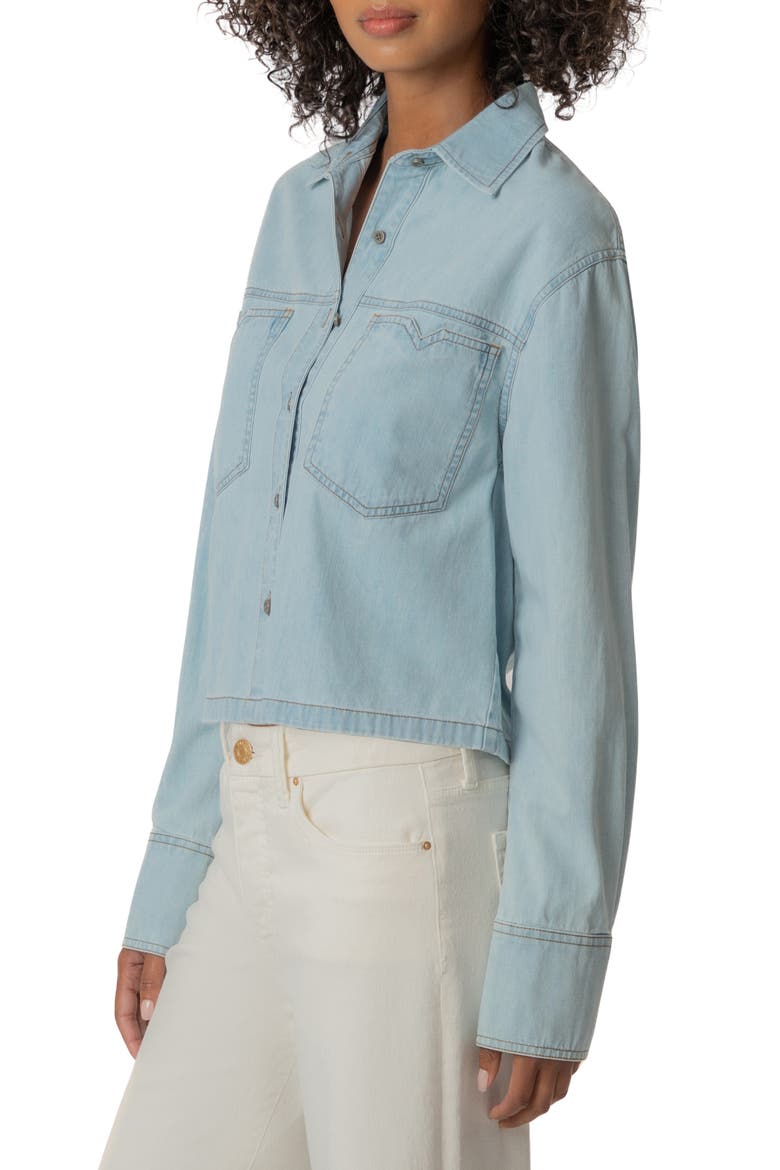Aubrey Cropped Long Sleeve Button Down Shirt, Alternate, color, ADVANTAGE