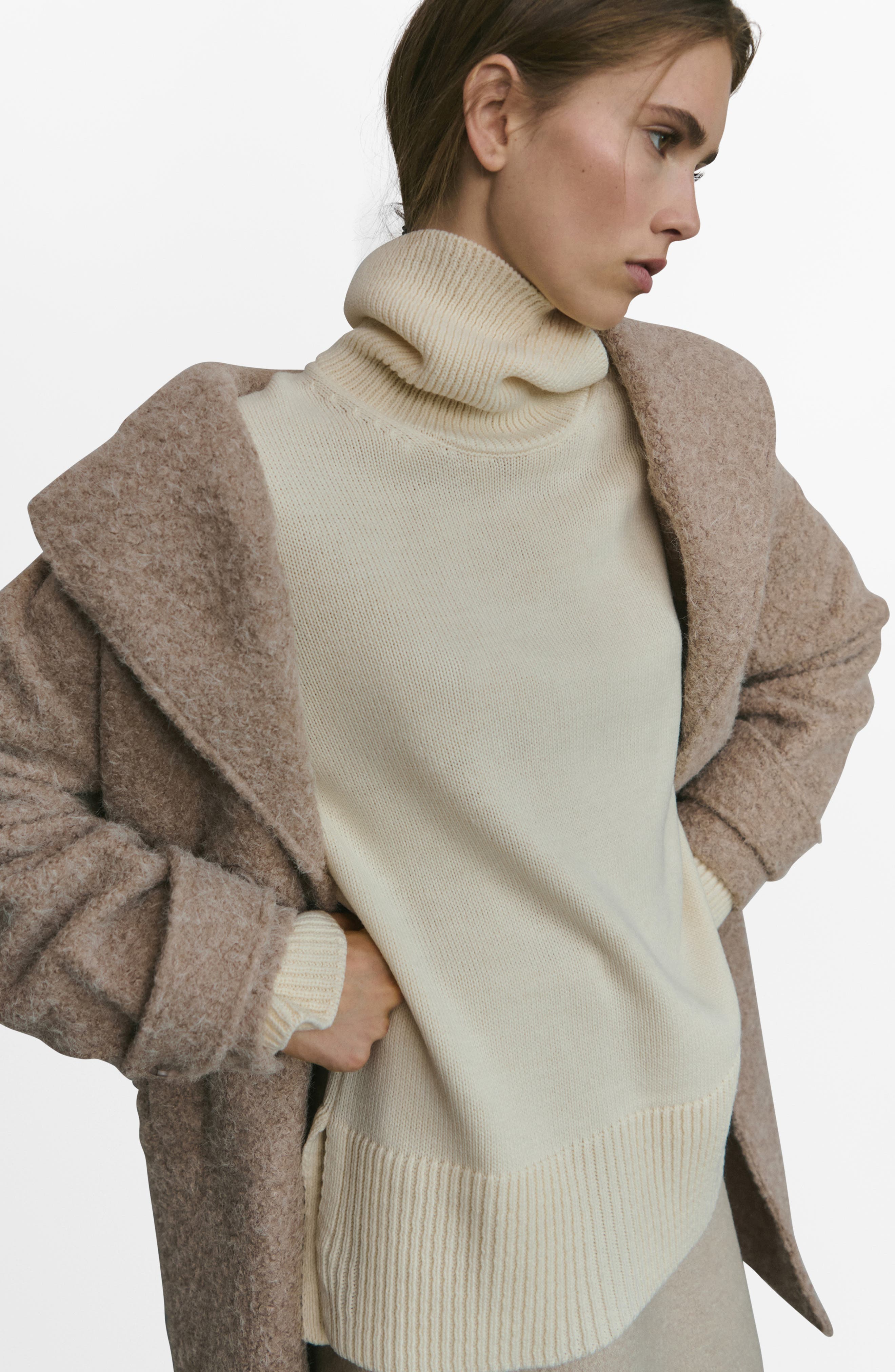 Lapels Boucle Coat - image 2