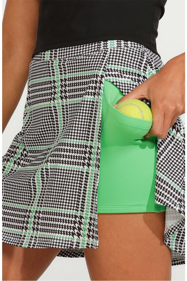Houndstooth High Waist Tennis Skort, Alternate, color, HOUNDSTOOTH CHECK