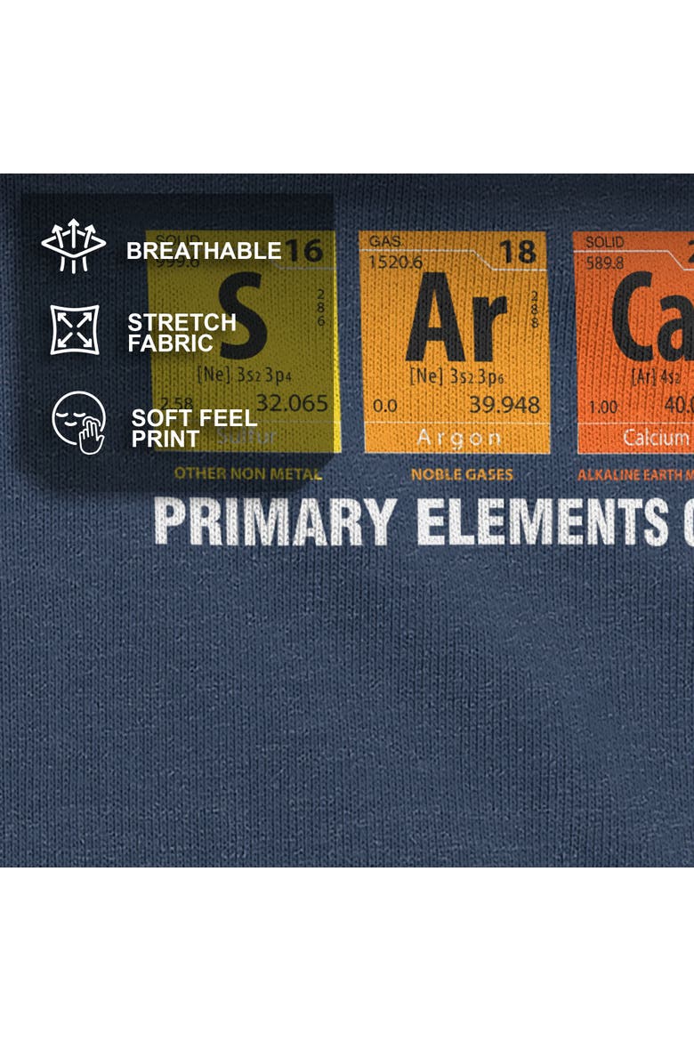 Men's The Elements Of Humor Short Sleeve Graphic T-shirt, Alternate, color, Navy Blue Heather