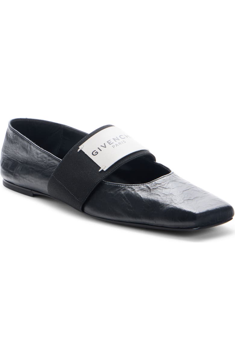 Givenchy Sliced Square Toe Mary Jane Flat, Main, color, Black