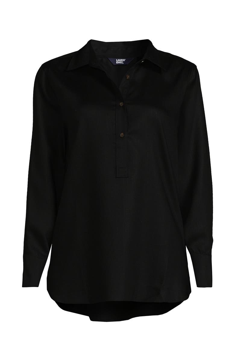 Lands' End TENCEL Fibers Twill Popover Shirt, Alternate, color, 