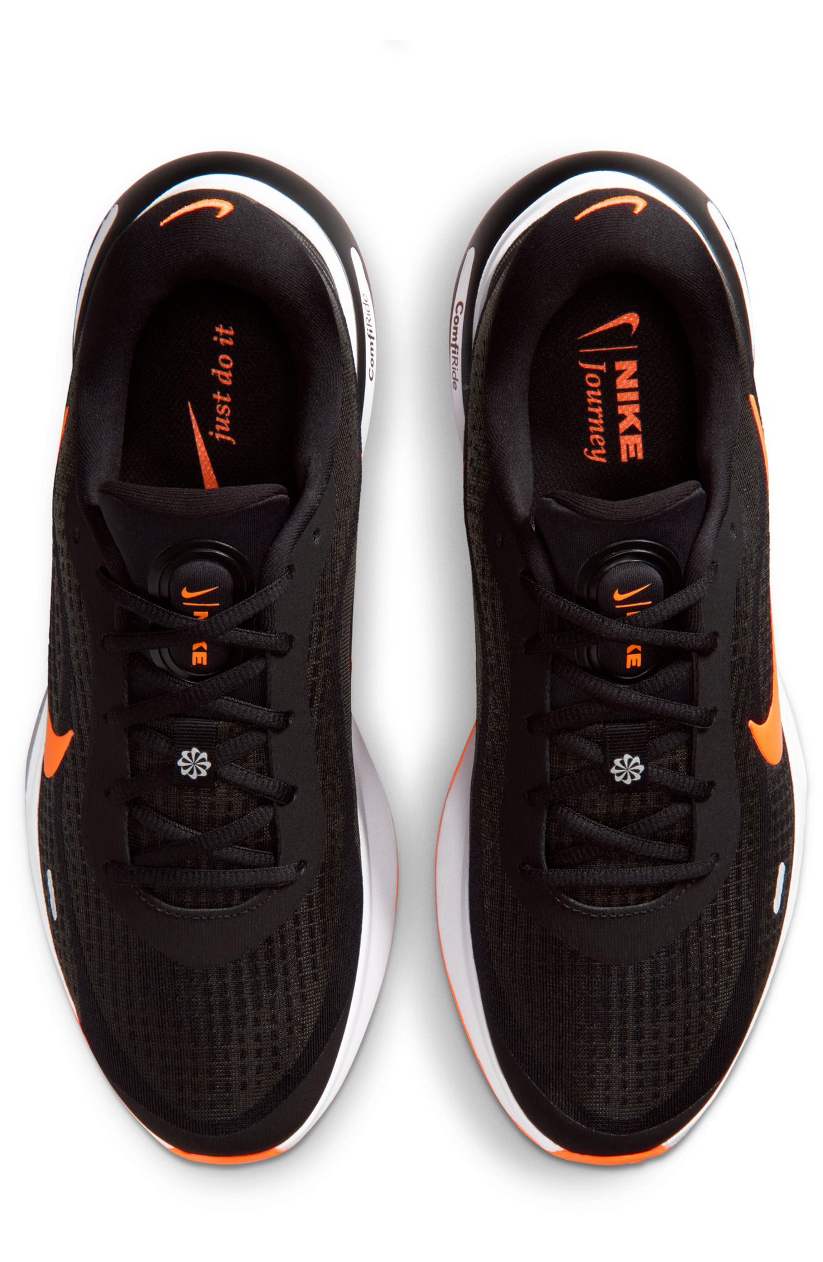Nike Journey Road Runner Sneaker, Alternate, color, Black/ Total Orange/ Grey