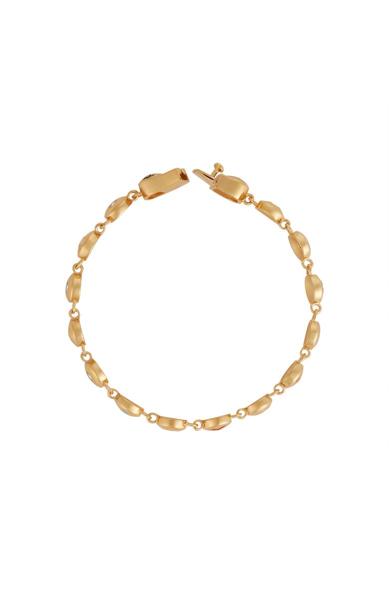 Karma and Luck Celestial Blessings Multi-Symbol Bracelet, Alternate, color, Gold/Multicolor