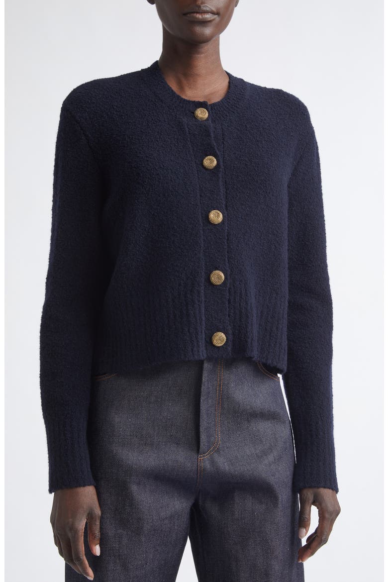 Harris Wool Blend Cardigan, Alternate, color, BERRY BLUE