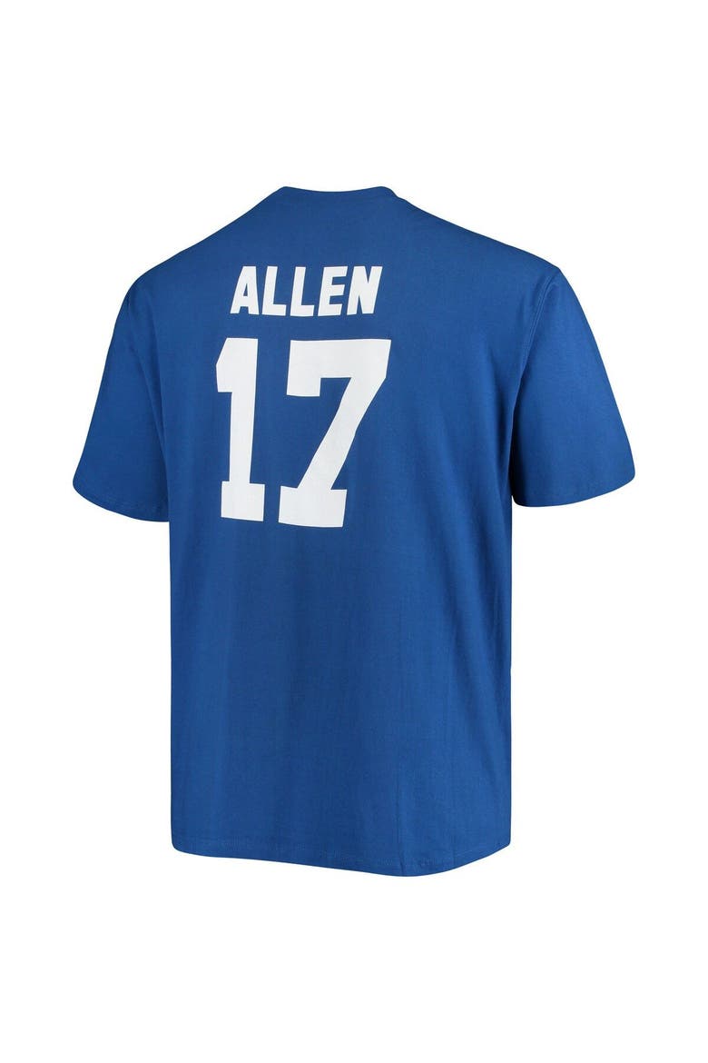Men's Fanatics Branded Josh Allen Royal Buffalo Bills Big & Tall Player Name & Number T-Shirt, Alternate, color, Royal