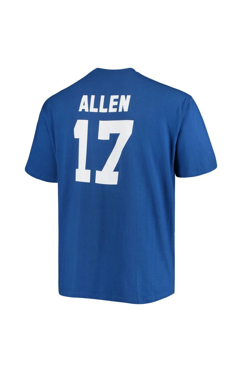 FANATICS Men's Fanatics Branded Josh Allen Royal Buffalo Bills Big & Tall Player Name & Number T-Shirt, Alternate, color, Royal