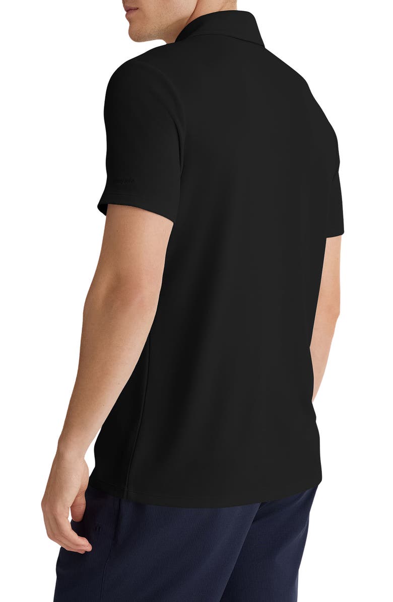 Tommy John Modal Blend Piqué Polo, Alternate, color, Black