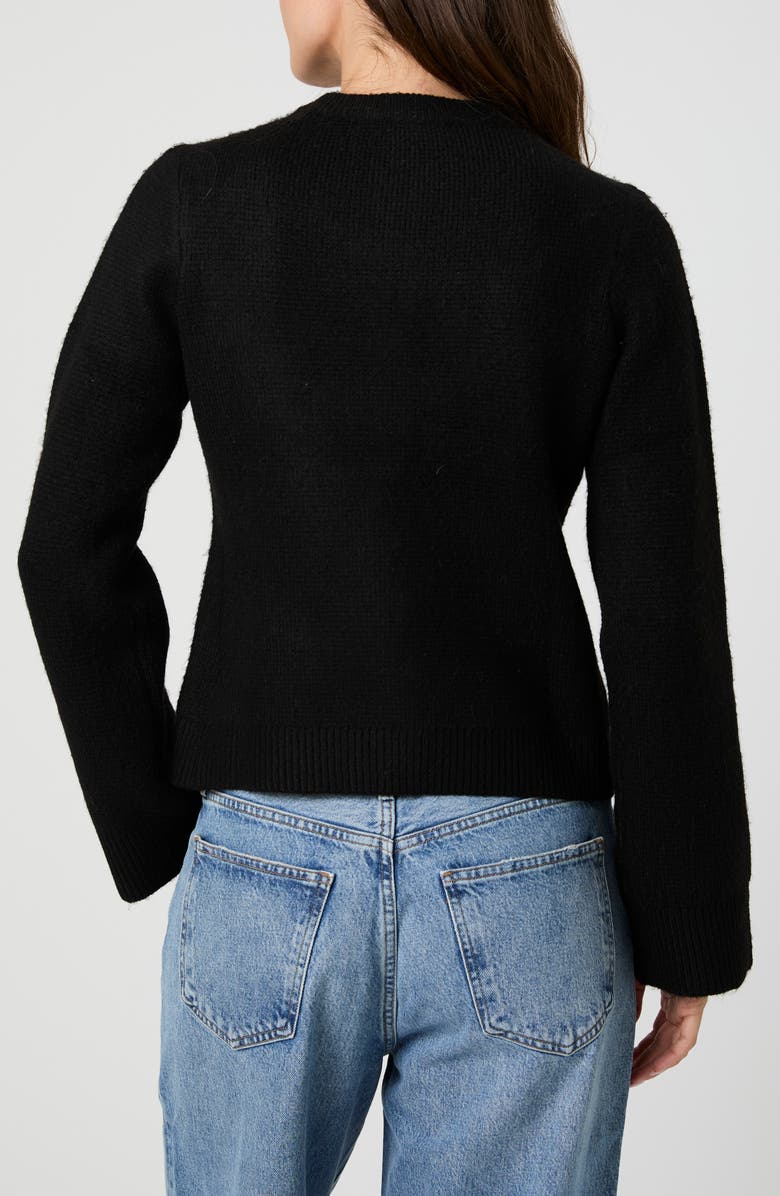 French Connection Structured Cardigan, Alternate, color, Black