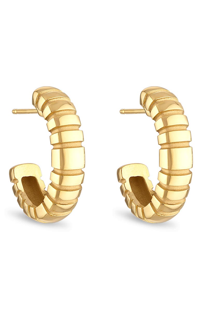 Pamela Zamore Orla Large Oval Hoop Earrings, Alternate, color, Gold